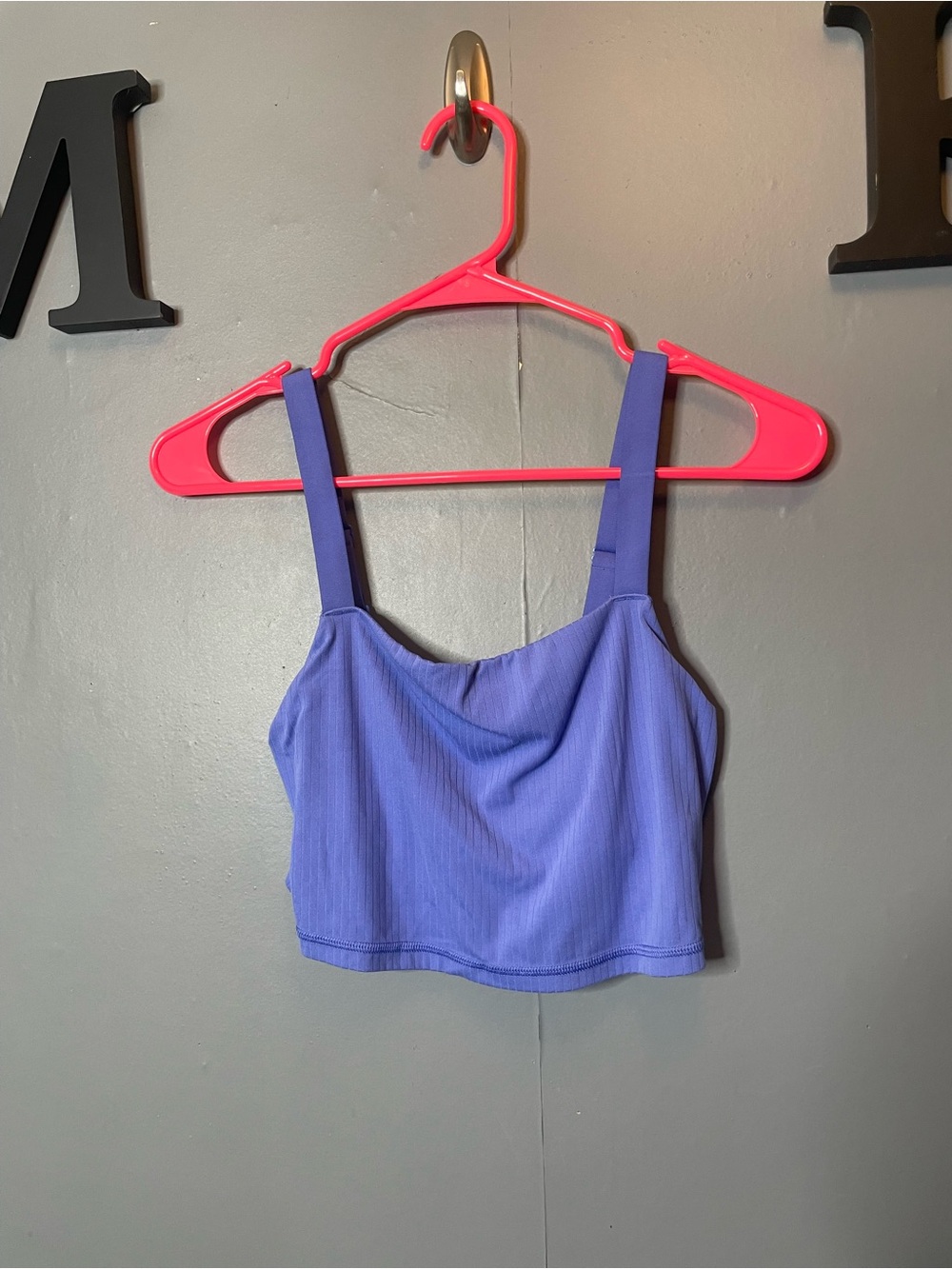 OFFLINE by Aerie Real Me Recharge Ribbed Crop Top Periwinkle Small